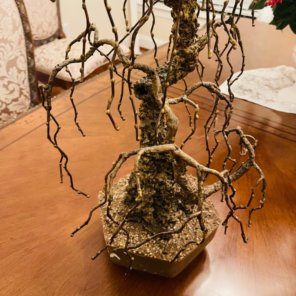 1950s Bronze Bonsai Tree Sculpture，very heavy - Picture 3 of 9